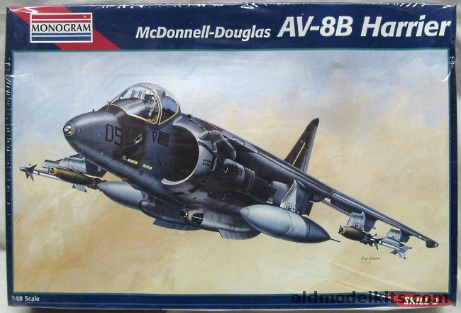Monogram 1/48 McDonnell-Douglas AV-8B Harrier - US Marines, 5448 plastic model kit
